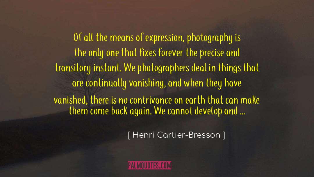 Classifying quotes by Henri Cartier-Bresson