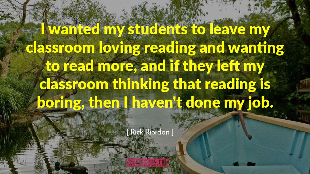 Classroom quotes by Rick Riordan