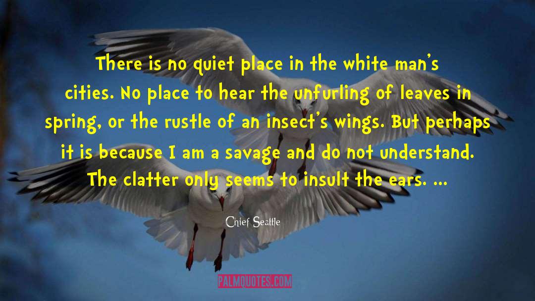 Clatter quotes by Chief Seattle