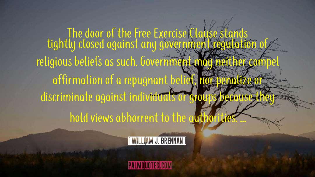 Clause quotes by William J. Brennan