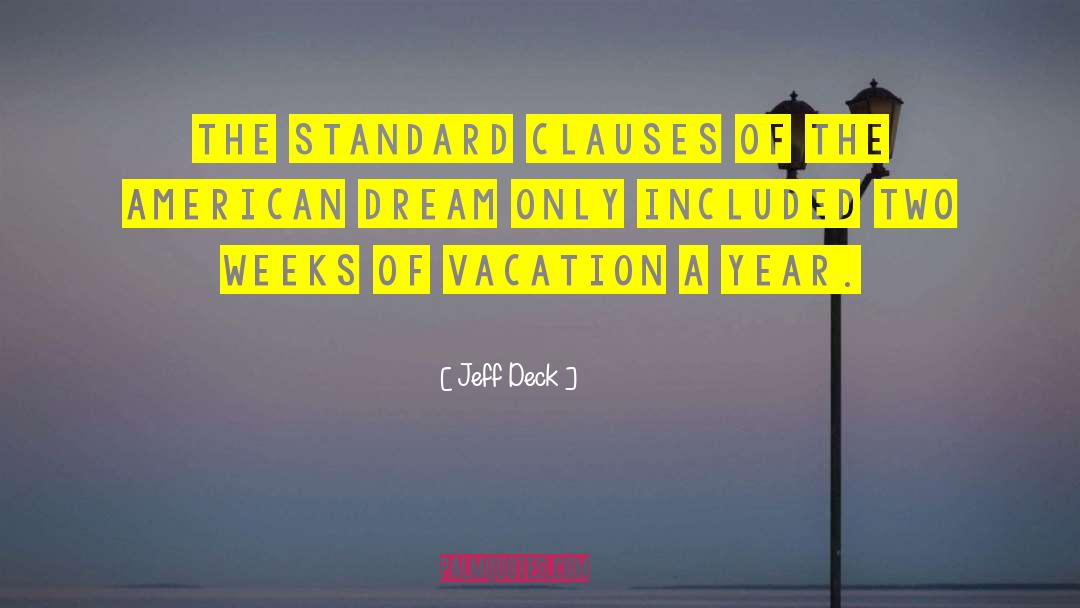 Clauses quotes by Jeff Deck