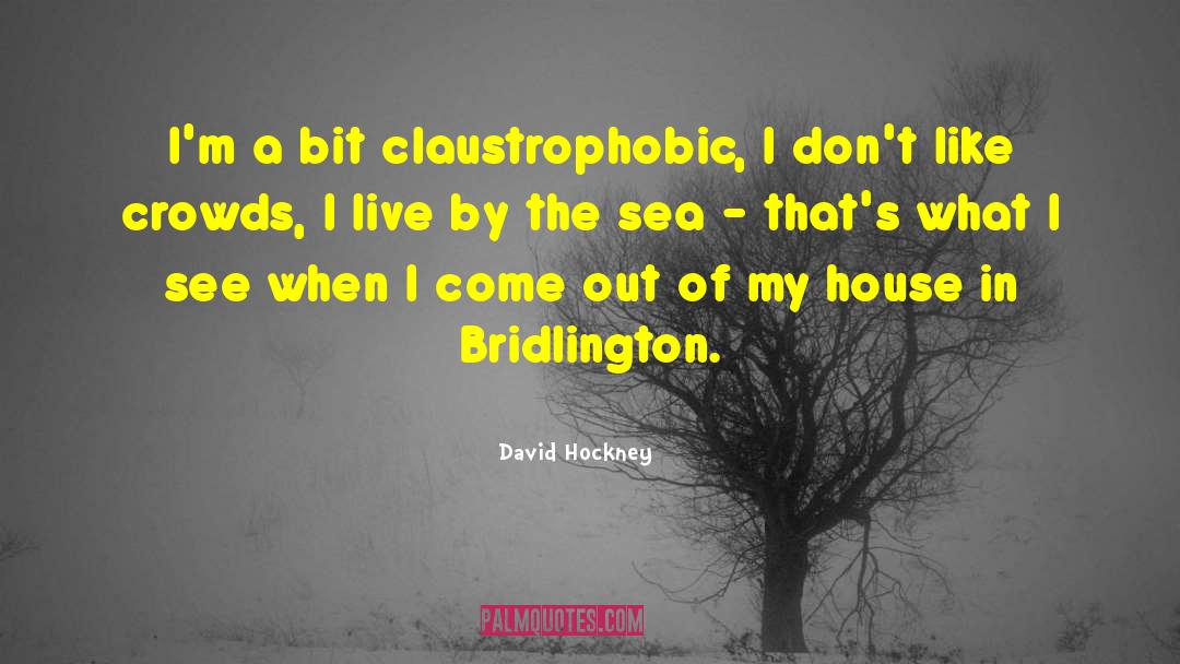 Claustrophobic quotes by David Hockney