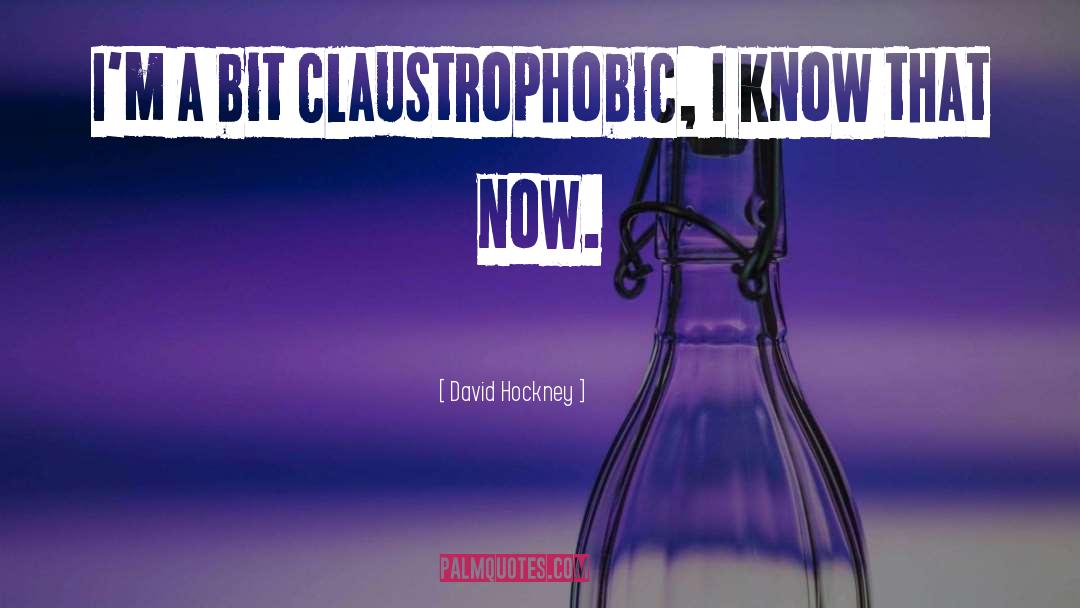 Claustrophobic quotes by David Hockney