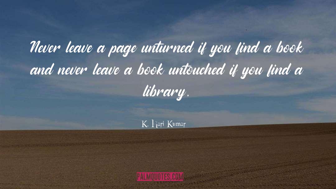 Clayr Library quotes by K. Hari Kumar
