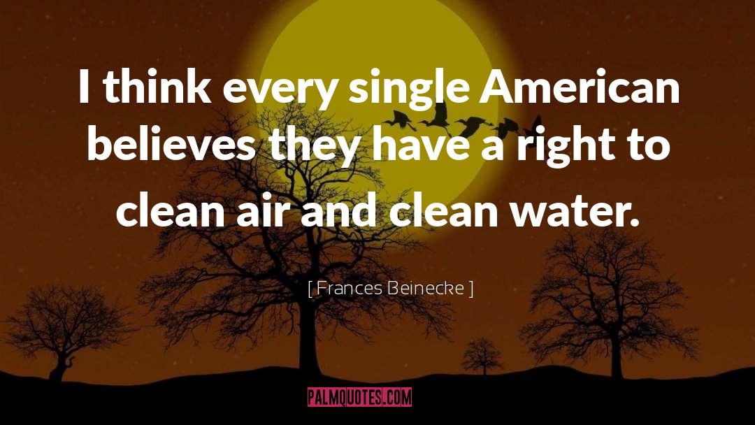 Clean Air quotes by Frances Beinecke