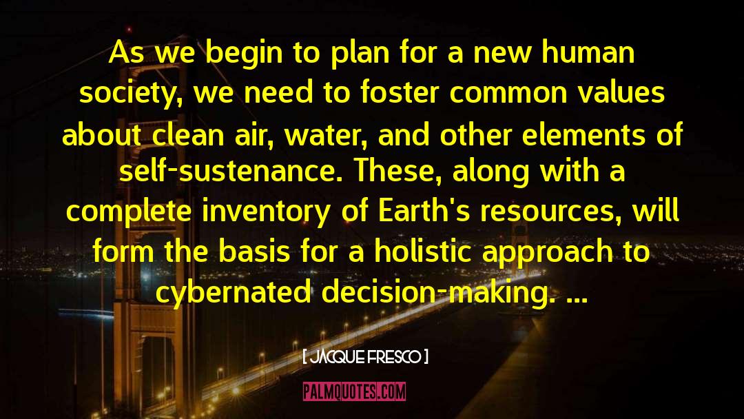 Clean Air quotes by Jacque Fresco