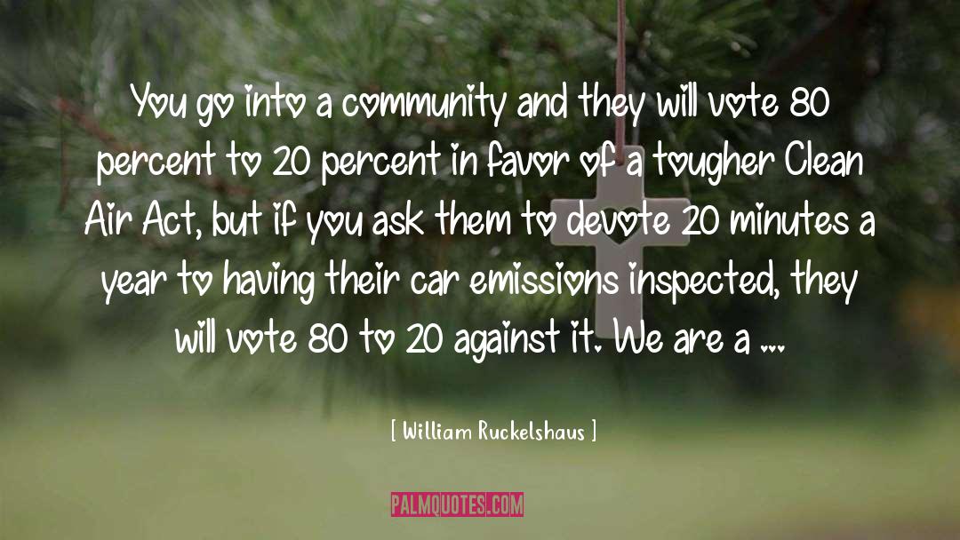 Clean Air quotes by William Ruckelshaus