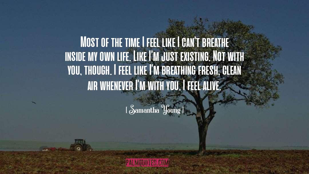 Clean Air quotes by Samantha Young