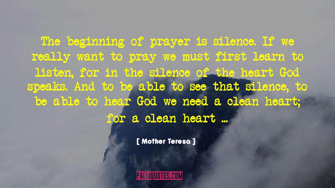 Clean Heart quotes by Mother Teresa