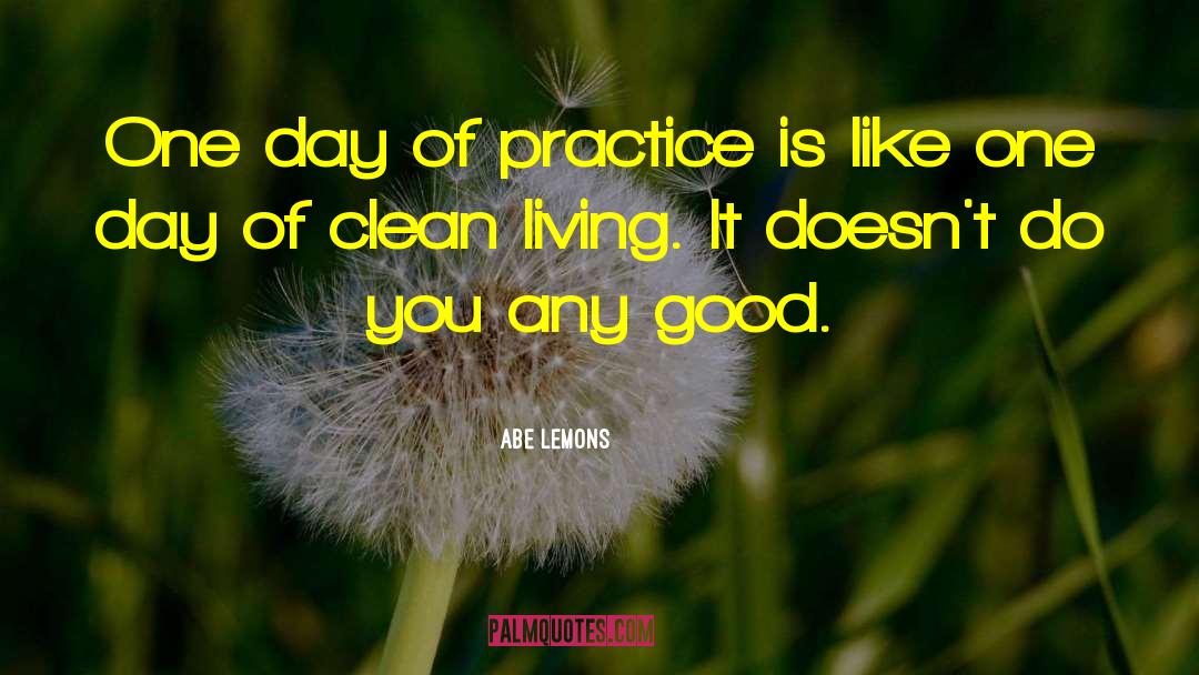 Clean Living quotes by Abe Lemons