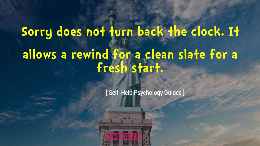 Clean Slate quotes by Self-Help Psychology Guides