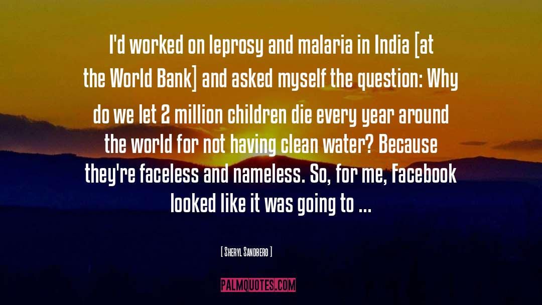 Clean Water quotes by Sheryl Sandberg