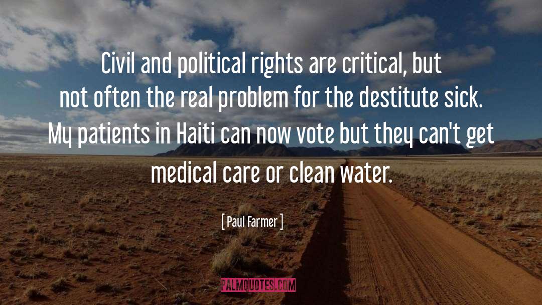 Clean Water quotes by Paul Farmer