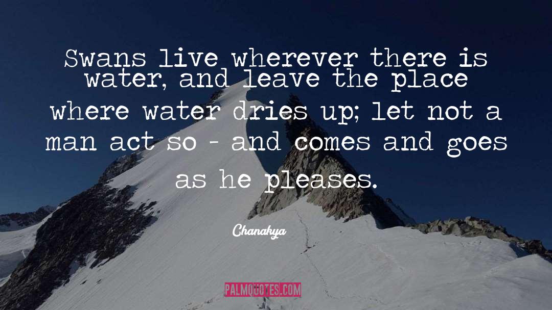 Clean Water quotes by Chanakya