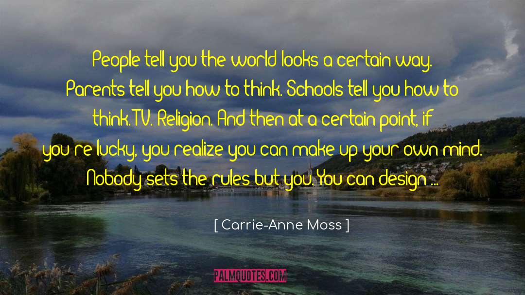 Clean Your Mind quotes by Carrie-Anne Moss