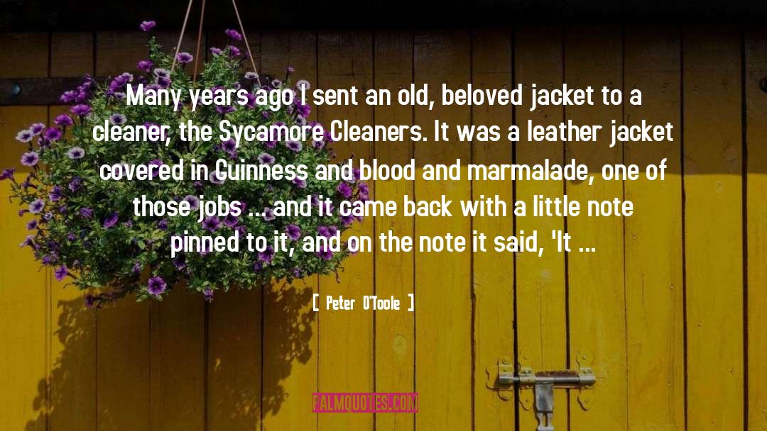 Cleaners quotes by Peter O'Toole