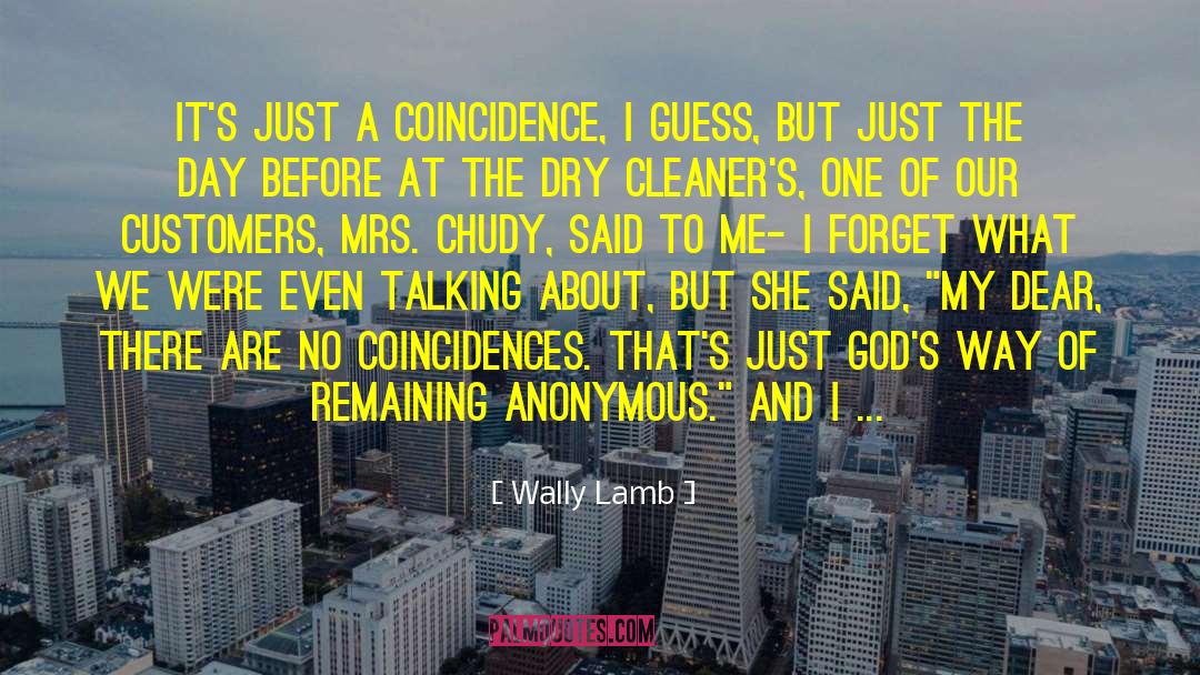 Cleaners quotes by Wally Lamb