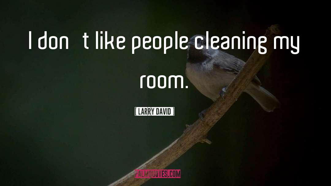 Cleaning quotes by Larry David