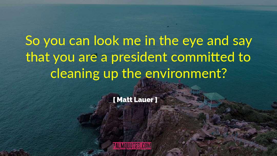 Cleaning Up quotes by Matt Lauer