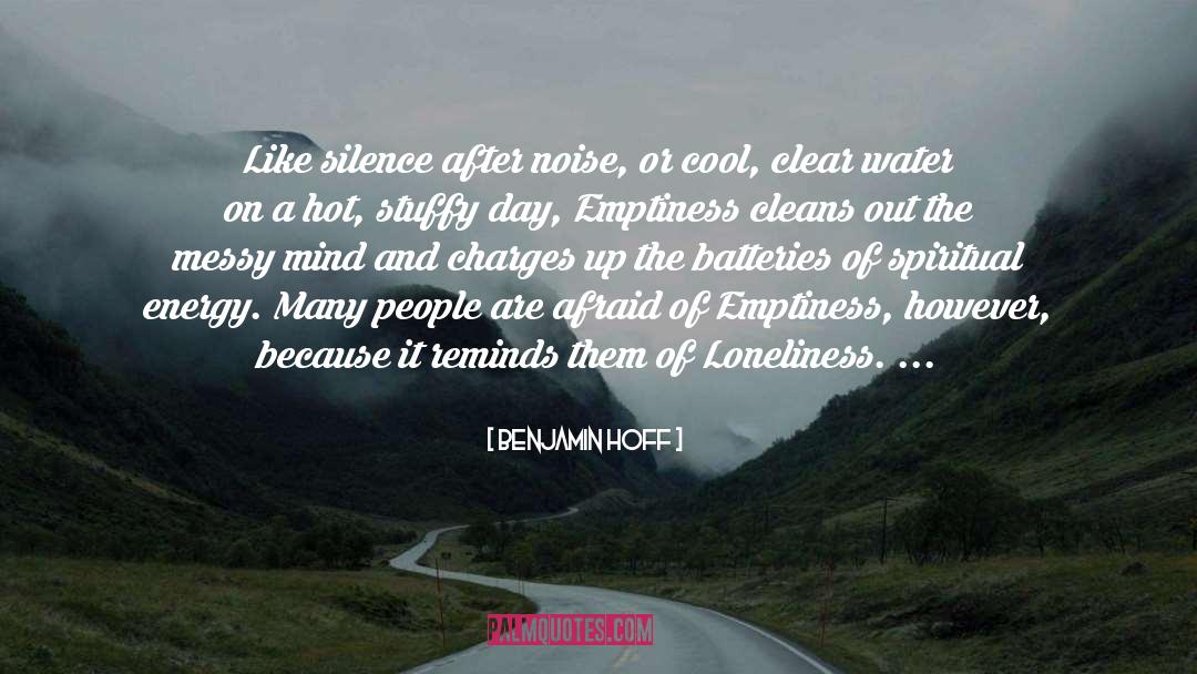 Cleans quotes by Benjamin Hoff