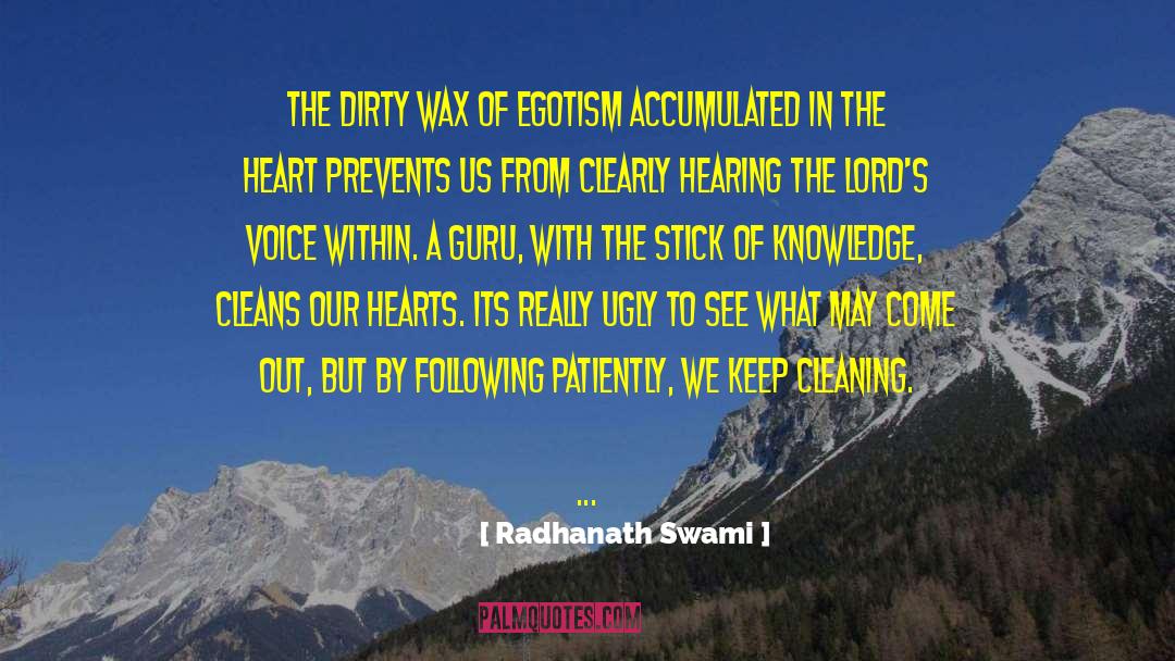 Cleans quotes by Radhanath Swami