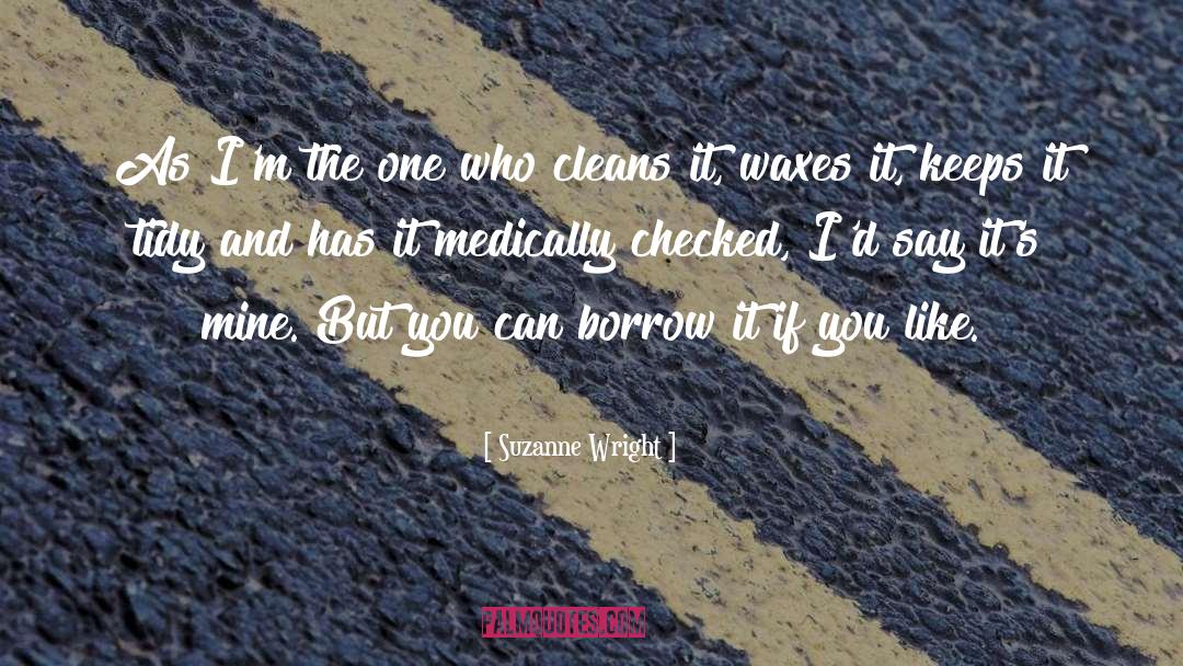 Cleans quotes by Suzanne Wright