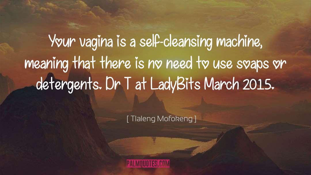 Cleansing quotes by Tlaleng Mofokeng