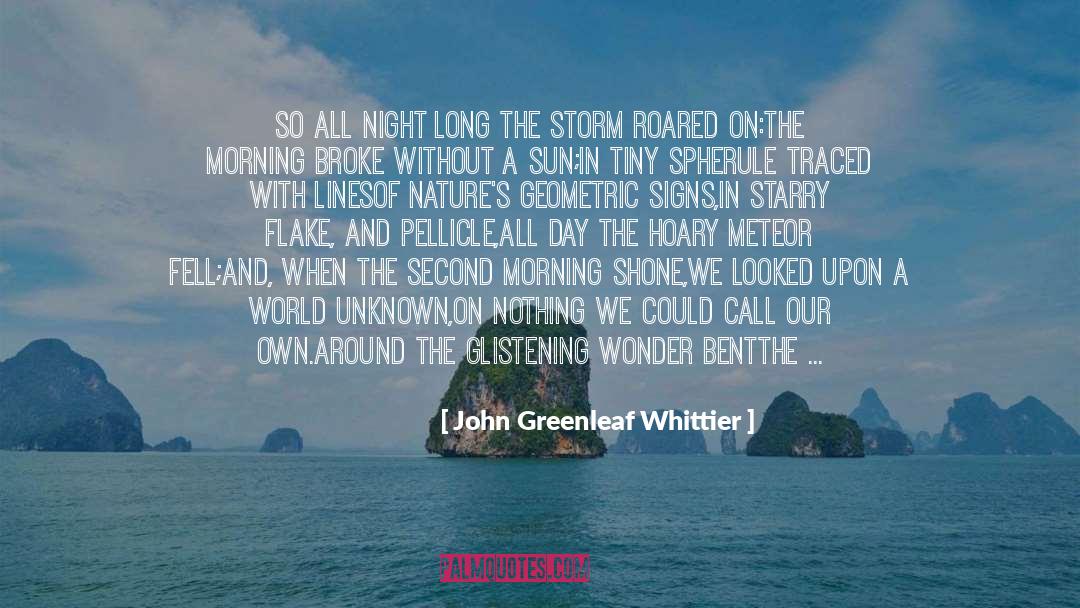 Clear Blue Sky quotes by John Greenleaf Whittier