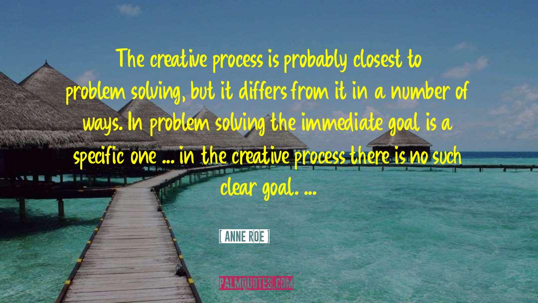 Clear Goals quotes by Anne Roe