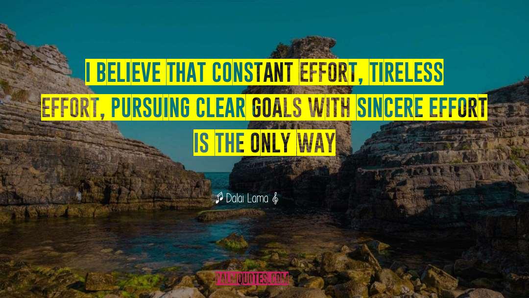 Clear Goals quotes by Dalai Lama