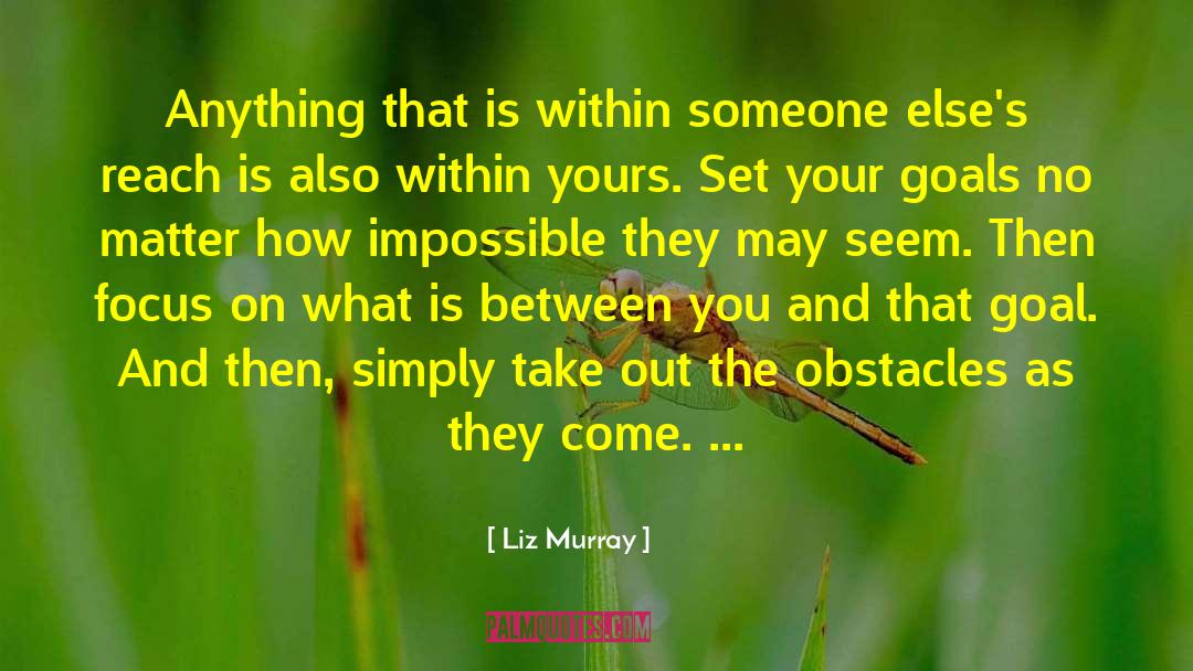 Clear Goals quotes by Liz Murray