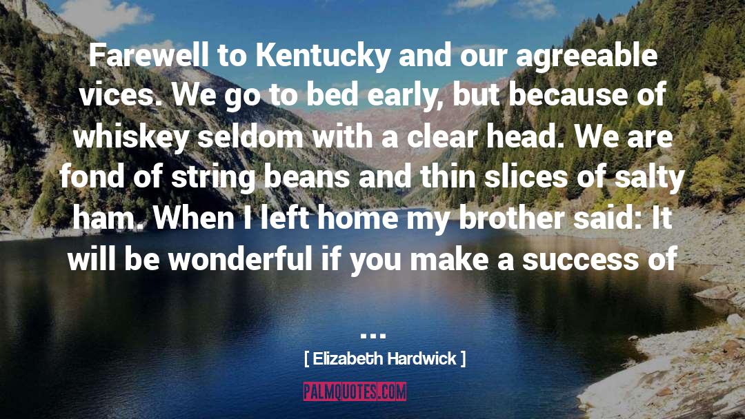 Clear Head quotes by Elizabeth Hardwick