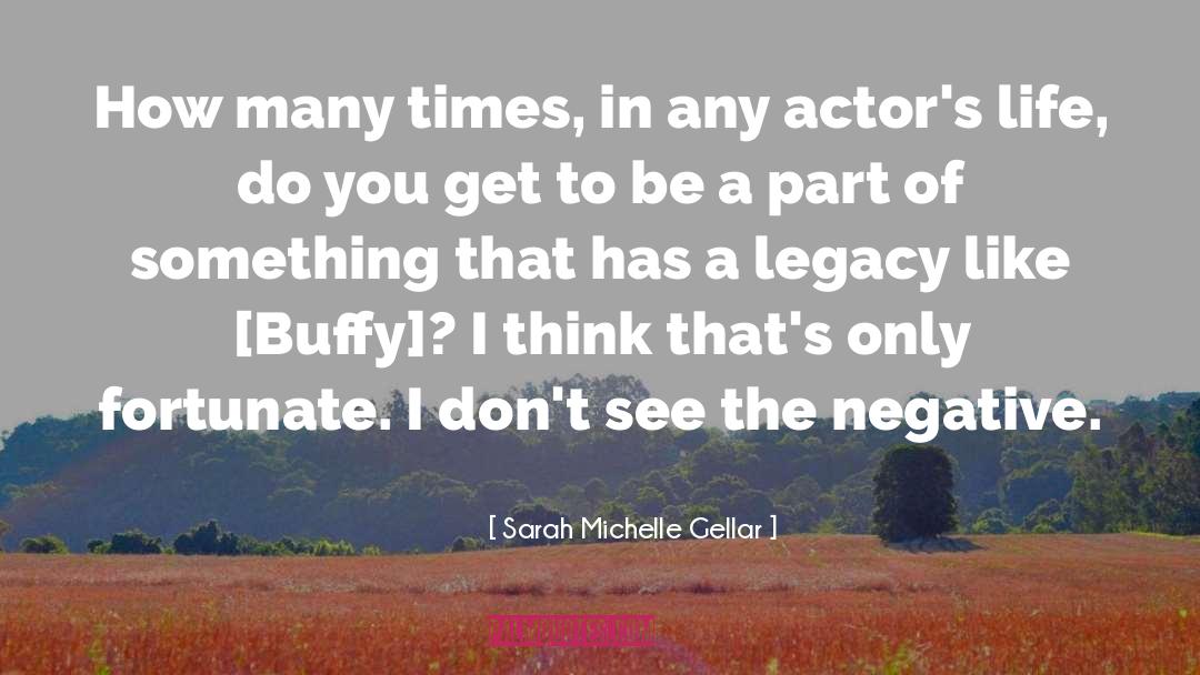 Clearcutting Negative Impacts quotes by Sarah Michelle Gellar