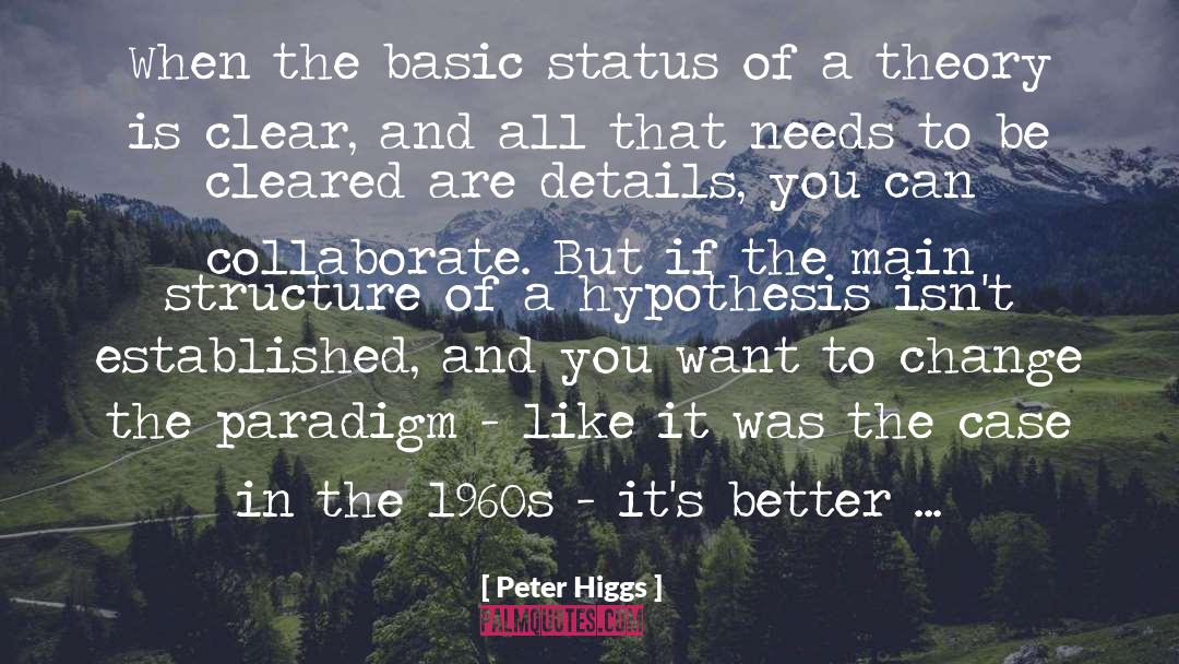 Cleared quotes by Peter Higgs