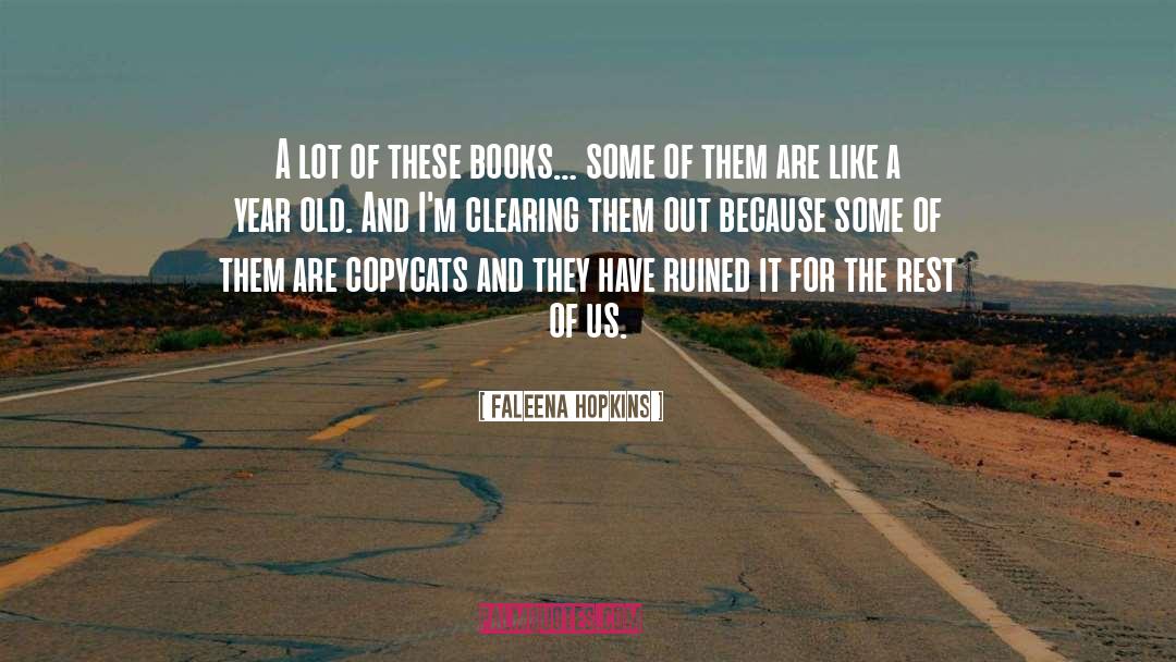 Clearing quotes by Faleena Hopkins