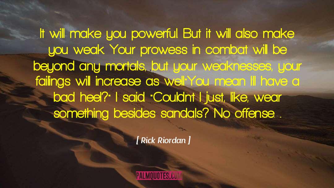 Cleated Sandals quotes by Rick Riordan