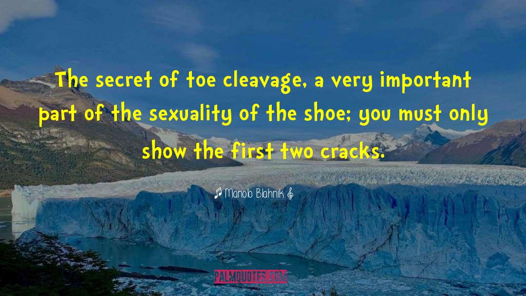 Cleavage quotes by Manolo Blahnik
