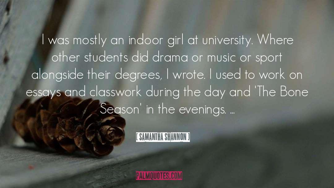 Clemson University quotes by Samantha Shannon