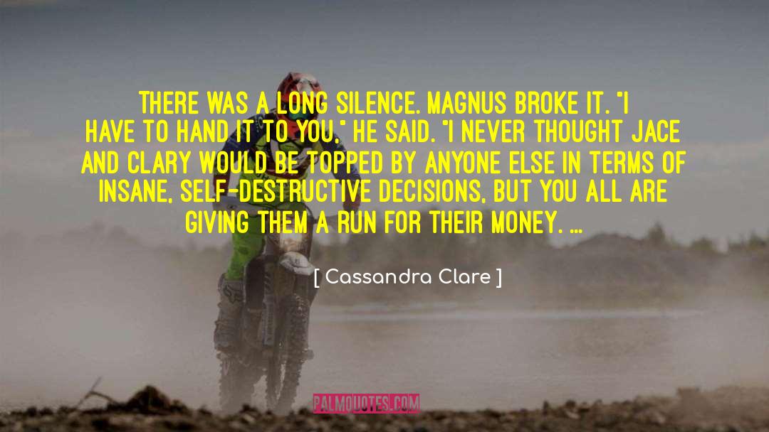 Cleo And Magnus quotes by Cassandra Clare