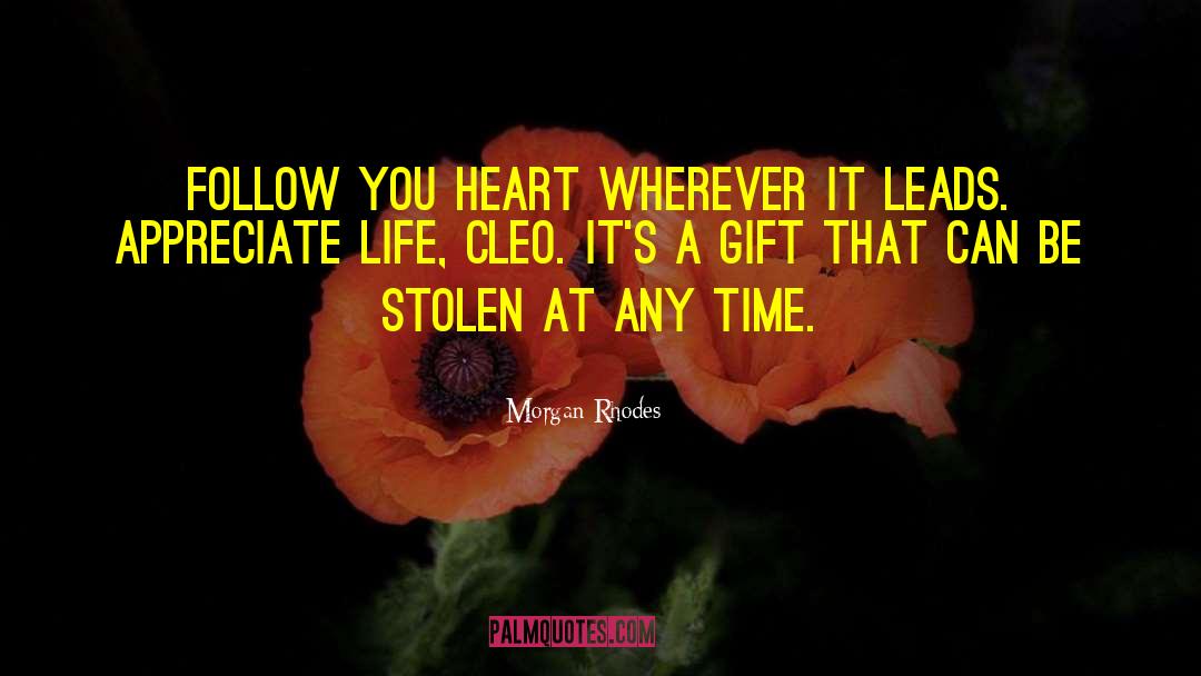Cleo Bellos quotes by Morgan Rhodes