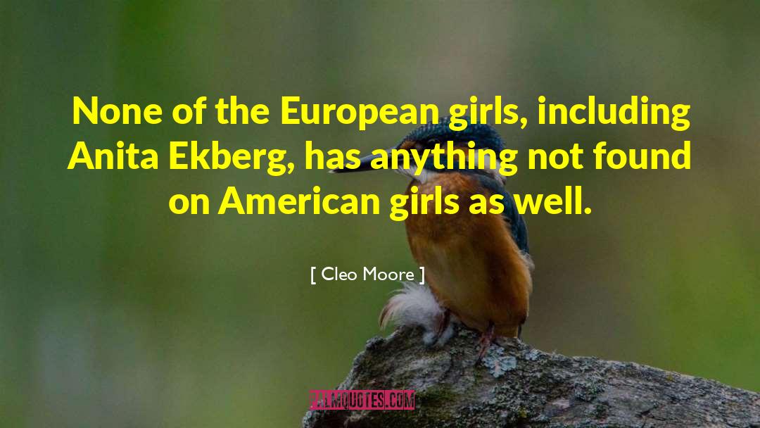 Cleo quotes by Cleo Moore