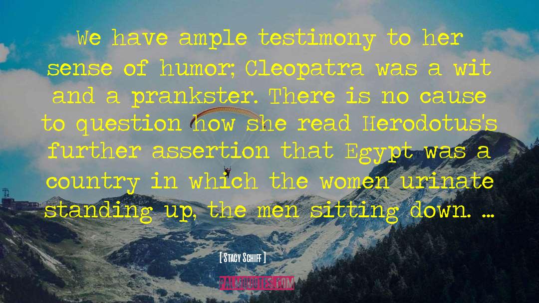 Cleopatra Igt quotes by Stacy Schiff