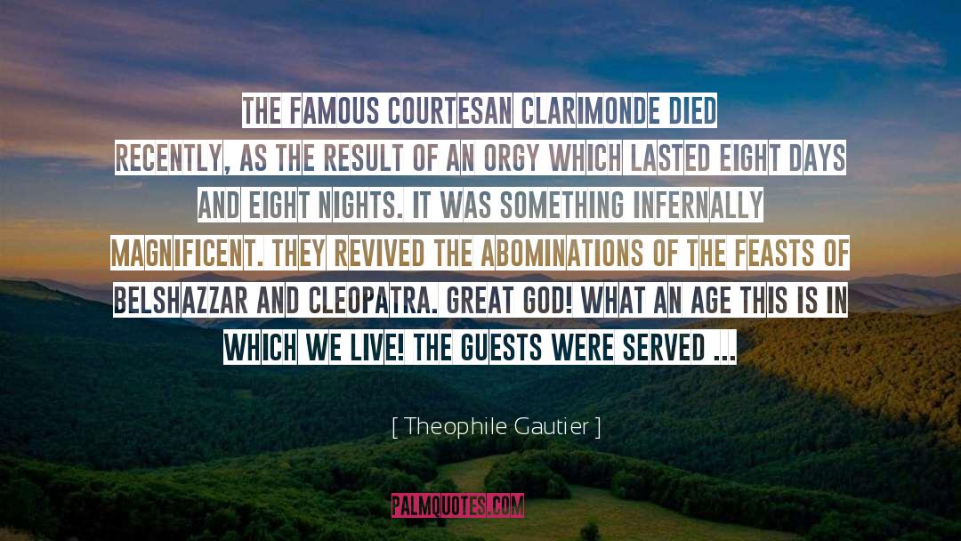 Cleopatra Selene quotes by Theophile Gautier