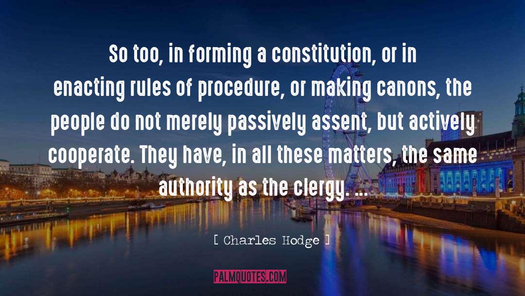 Clergy Abuse quotes by Charles Hodge