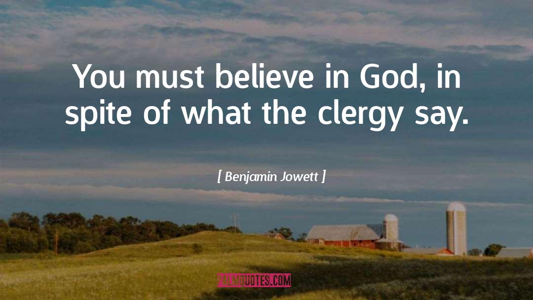 Clergy quotes by Benjamin Jowett