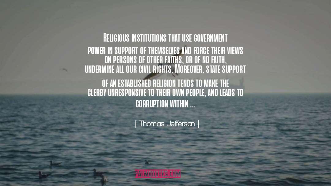 Clergy quotes by Thomas Jefferson