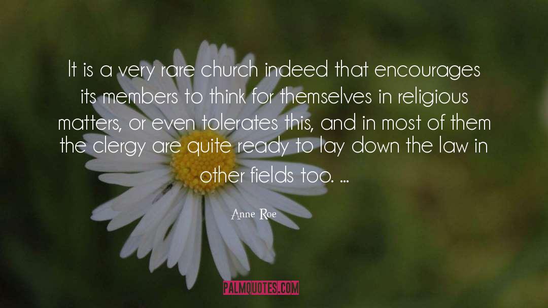Clergy quotes by Anne Roe