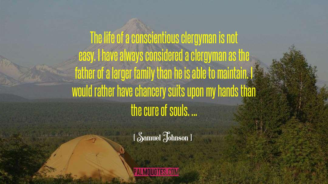 Clergymen quotes by Samuel Johnson