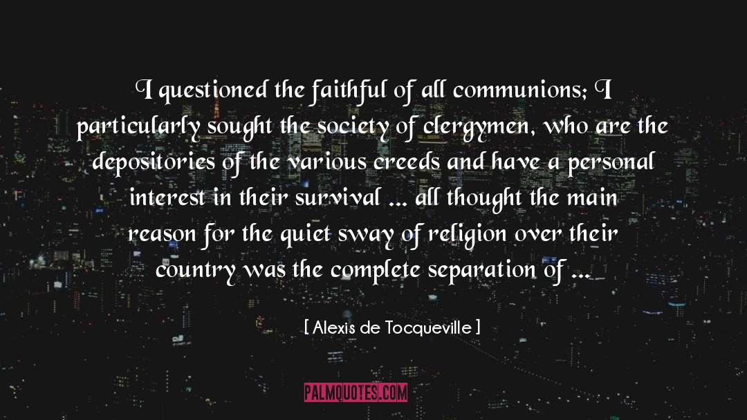 Clergymen quotes by Alexis De Tocqueville