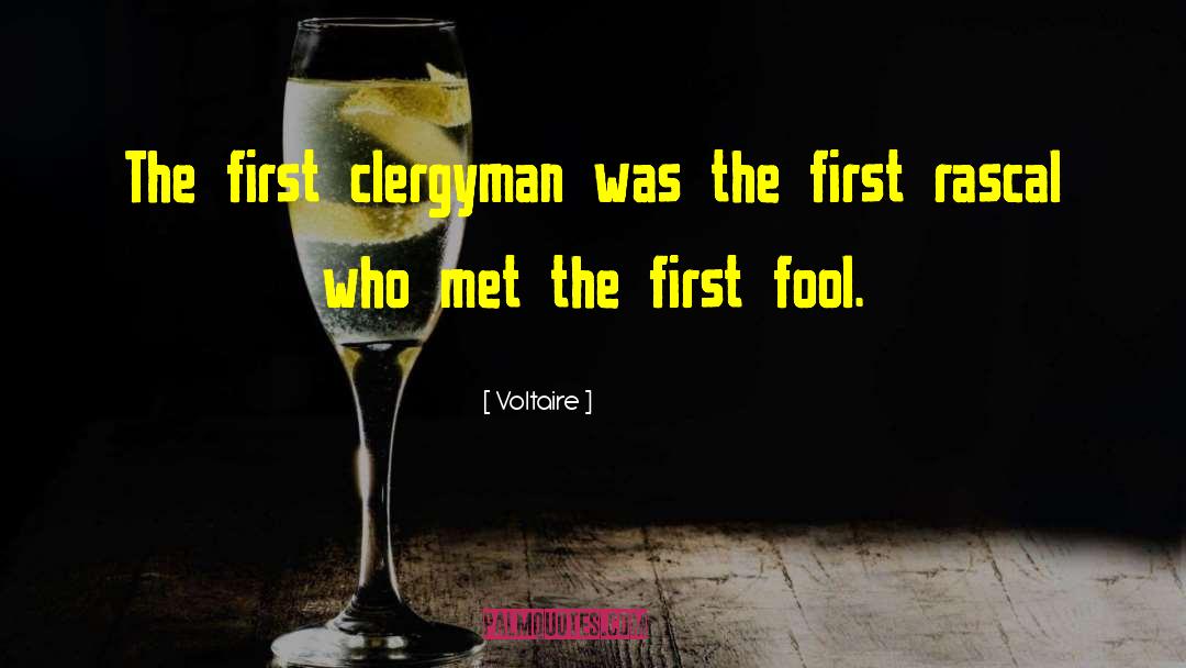 Clergymen quotes by Voltaire